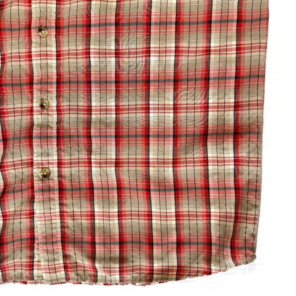 North Face Plaid Button Down Shirt